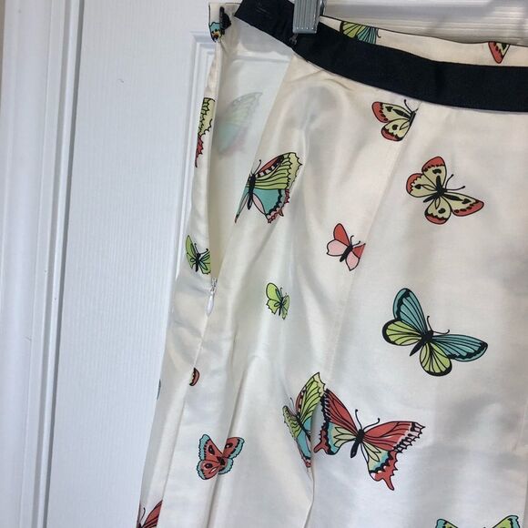 Grace Elements silk butterfly pleated skirt size 8 - Picture 7 of 8